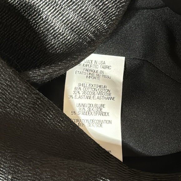 THEYSKENS THEORY JUX SATEEN CROPPED LONG SLEEVE BLACK BLAZER - Picture 15 of 15